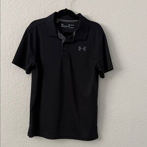 Under Armour Kids Black Polo Shirt